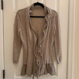 Anthropologie Ruffle Sweater